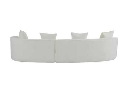 Elegant Curved Sectional Sofa With Full Foam Comfort