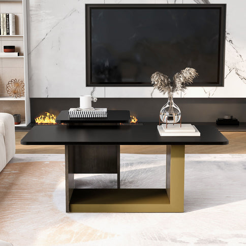 Small Square Coffee Table With End Table (Set of 2)