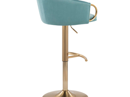 Claire - Contemporary / Glam Adjustable Bar Stool (Set of 2)