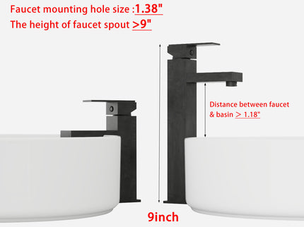 Wall Mounted Bathroom Vanity With Art Sink, 2 Storage Shelves, Soft Close Door