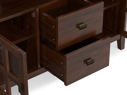 Artisan - TV Media Stand, Handcrafted - Russet Brown