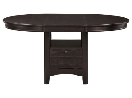 Illkirch - Oval Extension Leaf Dining Table With Expandable Surface - Espresso