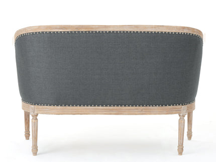 French Country Chesterfield Style Tufted Loveseat