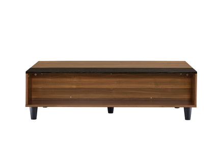 Avala - Coffee Table With Lift Top - Walnut / Black