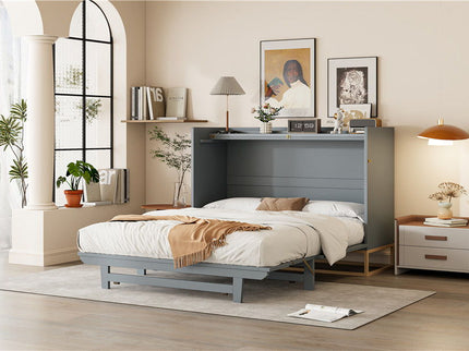 Murphy Bed With Iron Legs, Modern Design