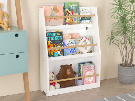 3 Tier Book Shelf, Compact Storage For Bedrooms