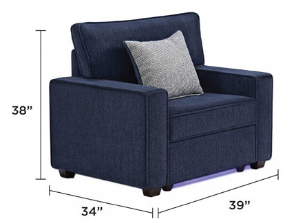 Rita - Accent Chair With LED Underlighting