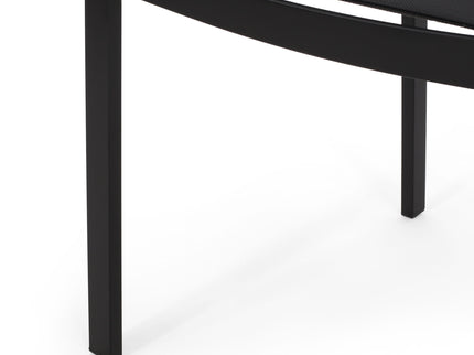 Baird - Outdoor Mesh And Aluminum Dining Chairs - Black