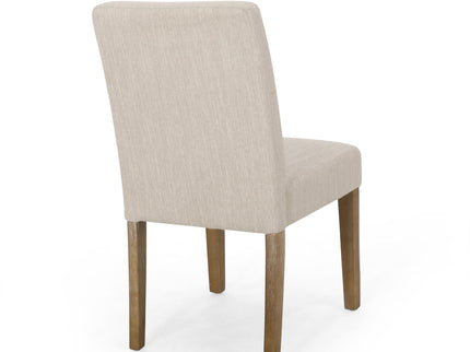 Contemporary Dining Chair With Upholstered Seating And Tapered Legs