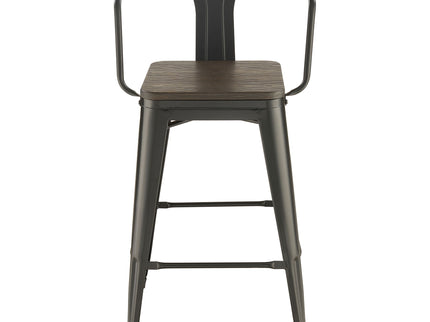 Staccato - 3 Piece Square Bar Table Set - Dark Brown