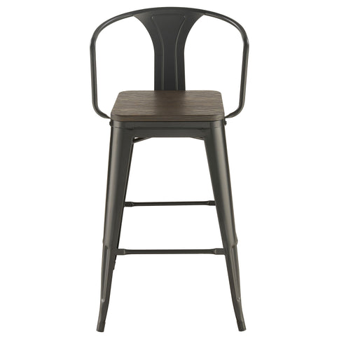 Staccato - 3 Piece Square Bar Table Set - Dark Brown