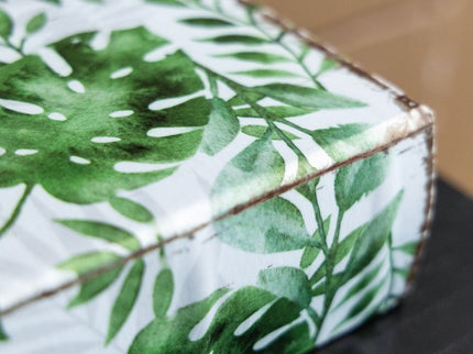 Botanical And Book Boxes (Set of 2) - White / Green