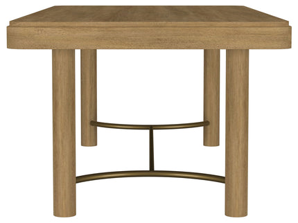Benson - Extension Leaf Dining Table With Trestle Base - Sand