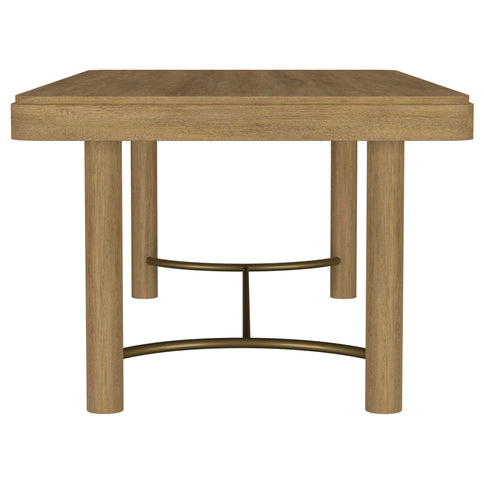 Benson - Extension Leaf Dining Table With Trestle Base - Sand