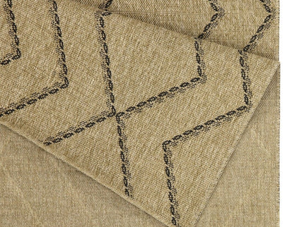 Earth - 5'3" X 7'3" Indoor, Outdoor Area Rug - Black, Natural