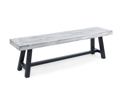 Tranquilizer - Outdoor Acacia Wood Bench With Slat Panel Design