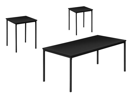 Table Set, Coffee, End, Contemporary, Modern (Set of 3)