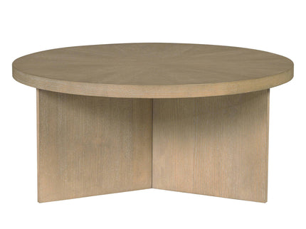 Round Coffee Table With Solid Veneer Top
