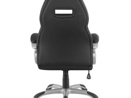 Bruce - Upholstered Adjustable Home Office Chair With Ergonomic Support And Smooth Swivel Function - Black