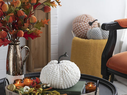 Weighted Pumpkin Ornament Decor For Holiday Harvest Festival Fall Festival & Thanksgiving