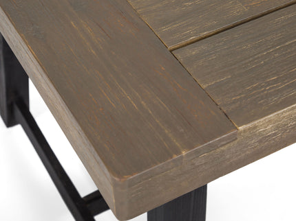 Cloud - Outdoor Bench With Acacia Wood Frame And Slat Panel Design