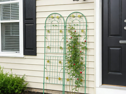 Metal Garden Trellis Rustproof Trellis For Climbing Plant Outdoor Flower Support