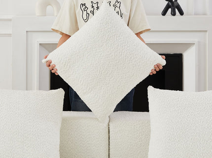 L - Shaped Modular Sofa With Deep Seat And 11 Pillows