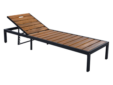 Outdoor Chaise With Adjustable Backrest