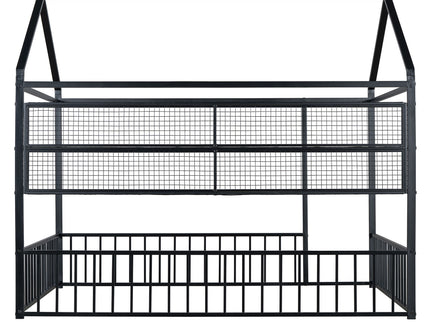 House Frame With Fence And Shelves