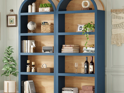 Freestanding Tall Bookshelves (Set of 2)