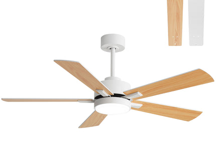 Reversible DC Motor Ceiling Fan With Dimmable LED Light For Living Room