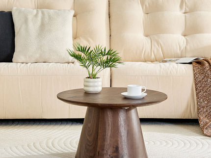Circular Coffee Table With Adjustable Feet