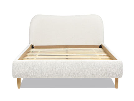 Roman - Curved Headboard Upholstered Platform Bed