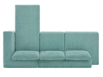 L-Shaped Modular Sofa With Double Layer Cushion
