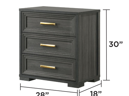 Colorado - Nightstand - Charcoal