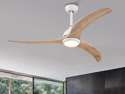 Indoor Outdoor Ceiling Fan With Light With Remote Control, Noiseless Reversible Motor, 6 Speed, 3 Color