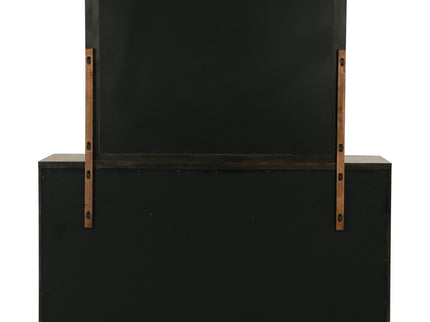 Moraga - 6 Drawer Dresser With Mirror - Ash Brown