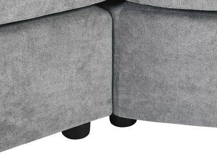 Modern 3 Seater Upholstered Sofa With Curved Design