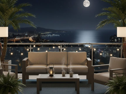 Outdoor Patio Set All-Weather & Thick Cushions