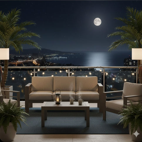 Outdoor Patio Set All-Weather & Thick Cushions