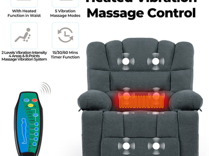 Massage Recliner Chair Sofa With Heating Vibration