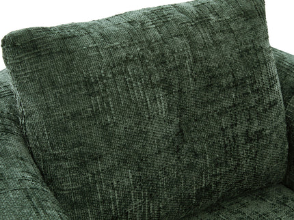 Modern Swivel Barrel Chair With Dual-Layer Cushion