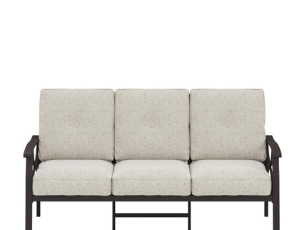 All-Weather 3 Seat Patio Sofa With Cushions