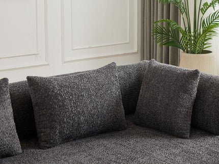Convertible Sleeper Sofa Bed With Cylindrical Pillow