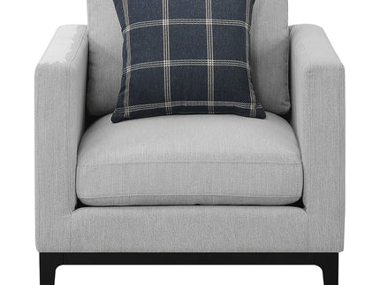 Saba - Upholstered Chair With Reversible Cushions - Gray