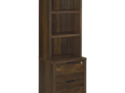 Geary - 3 Shelf Bookcase With USB Charging And Lockable Top Drawer
