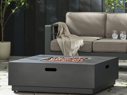Modern Square Fire Pit With 50, 000 Btu