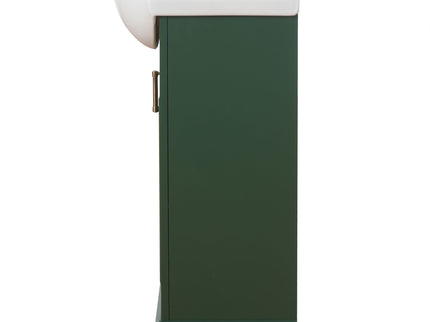 20" Bathroom Vanity With Bulged Sink, Freestanding Single Vanity Set, Soft Close Door
