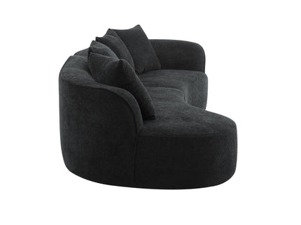 Elegant Curved Sectional Sofa With Full Foam Comfort