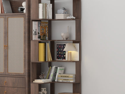 L-Shaped Design Corner Bookshelf